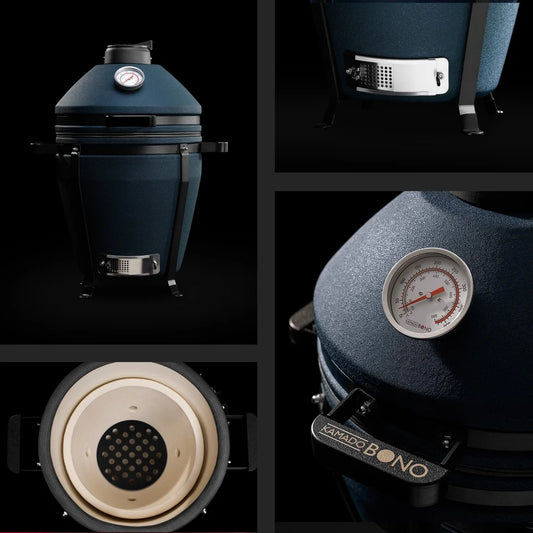 Kamado grill EVO Minimo, Navy Blue Matte