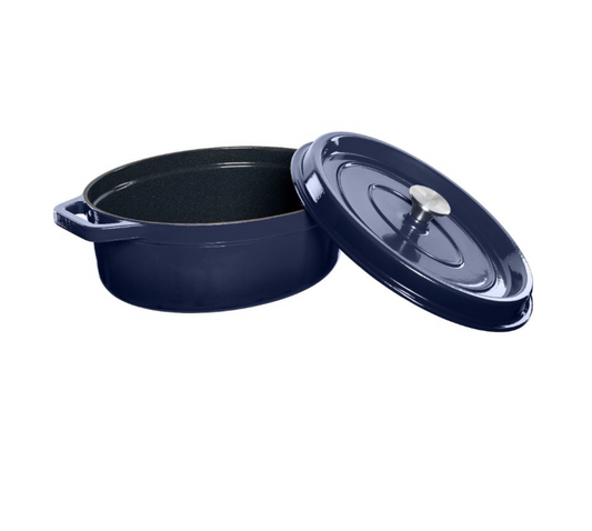 Steypujárns pottur, blár 5,6 L