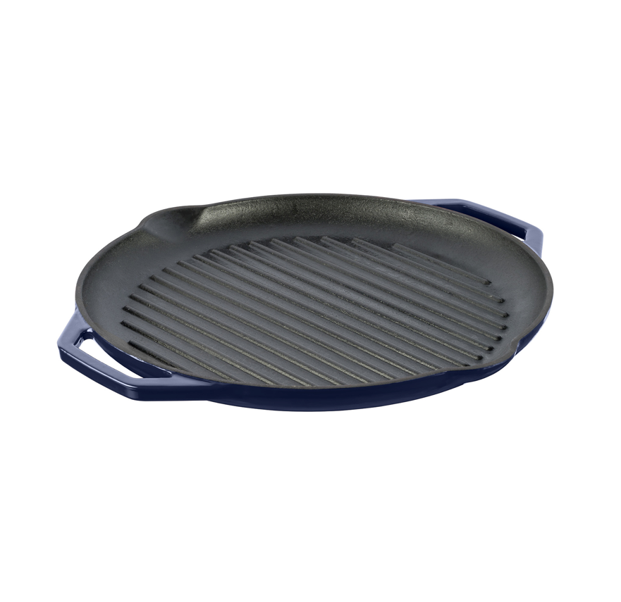 Grand Feu rákótt steypujárnspanna – Blá