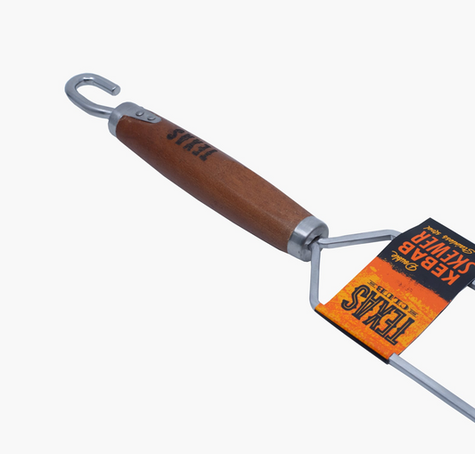 Tvöfalt grillspjót með handfangi – 70 cm