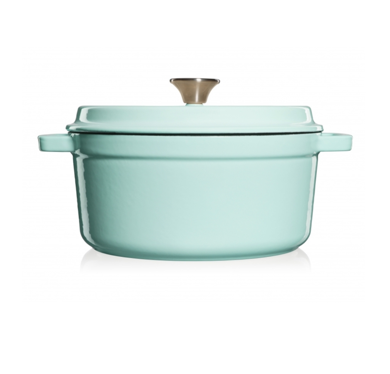 Steypujárns pottur, ljósblár 4,7 L