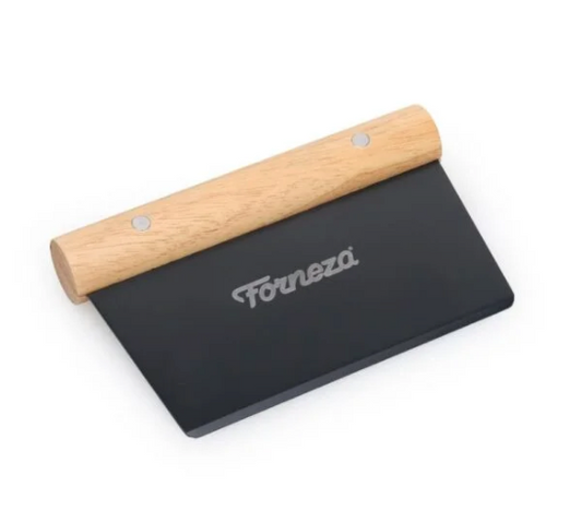 Skafa og deighnífur fyrir pizzadeig