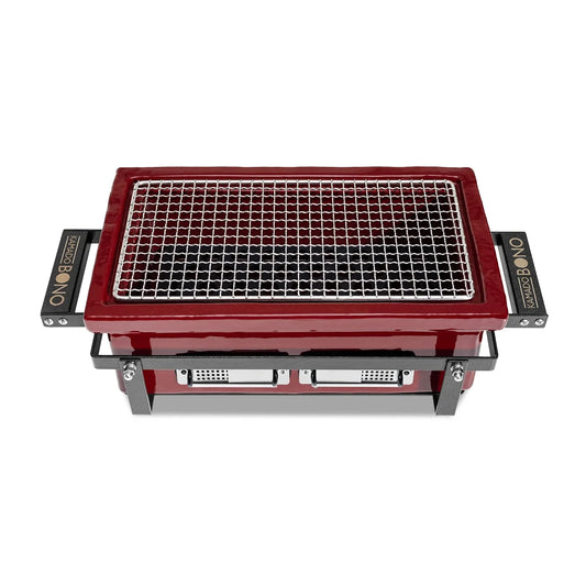 HIBACHI EVO borðgrill, rétthyrnt - Royal Red