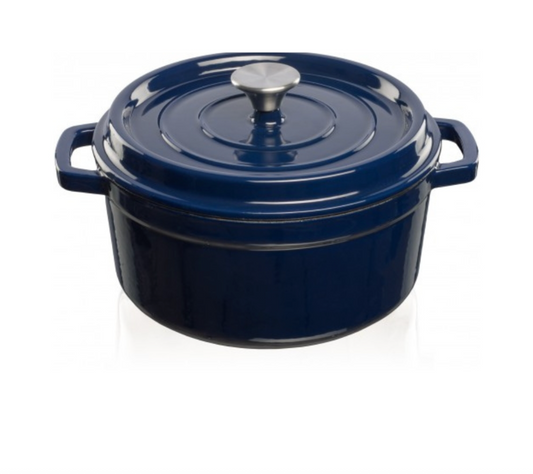 Steypujárns pottur, blár 3,5 L