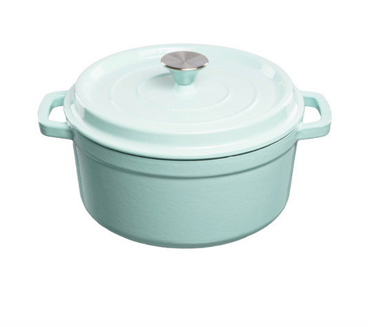 Steypujárns pottur, ljósblár 3,5 L