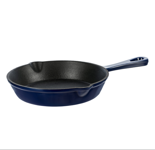Emaljeruð steypujárnspanna – Blá 15.5 cm