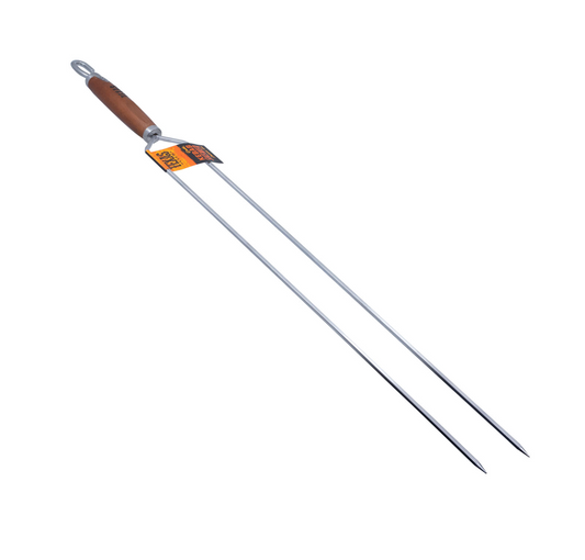 Tvöfalt grillspjót með handfangi – 70 cm