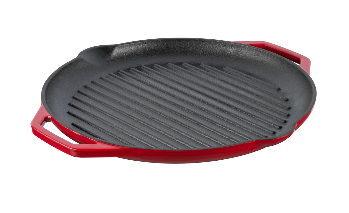 Riffluð steypujárnspanna – Rauður 34 cm