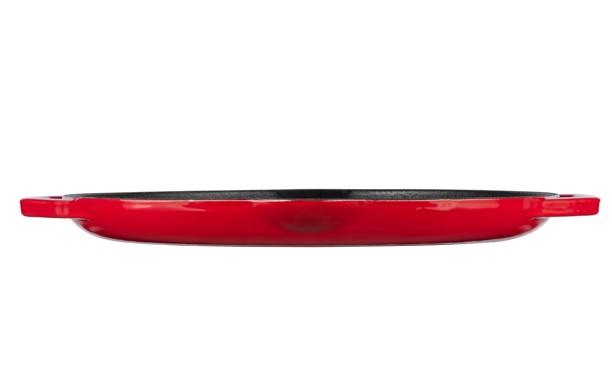 Riffluð steypujárnspanna – Rauður 34 cm – KAMADO BONO
