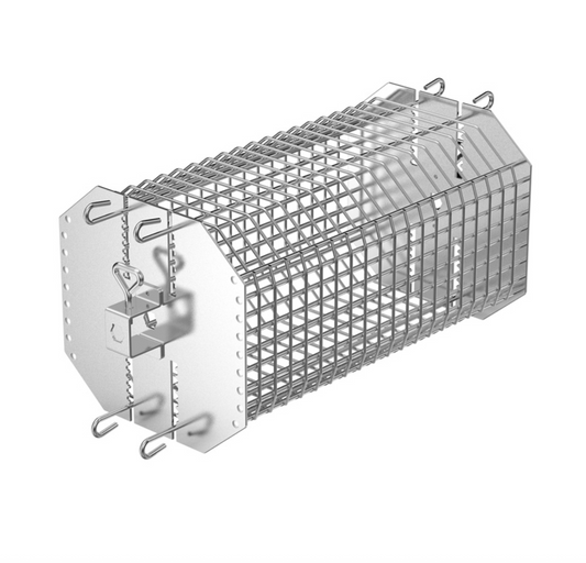 Stillanleg karfa fyrir snúningsgrillspjót (Rotisserie)